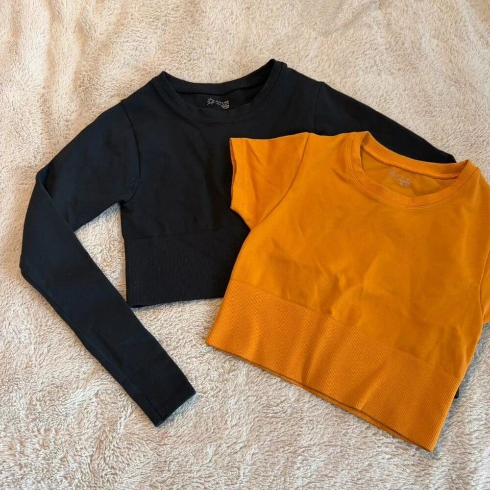 Offline By Aerie (2) Ribbed Stretch Crop Tops Size XS
